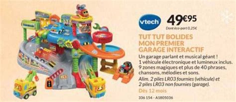 Promo Tut Tut Bolides Mon Premier Garage Interactif Chez Jouets Sajou