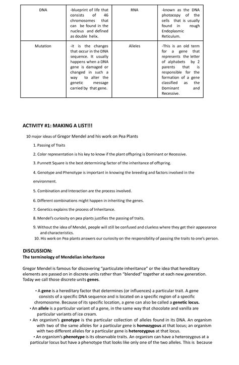 Mendel Laws Of Inheritance Worksheet Answers 7