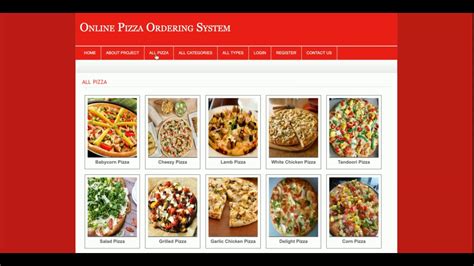 Online Pizza Ordering System Php And Mysql Project Source Code Php