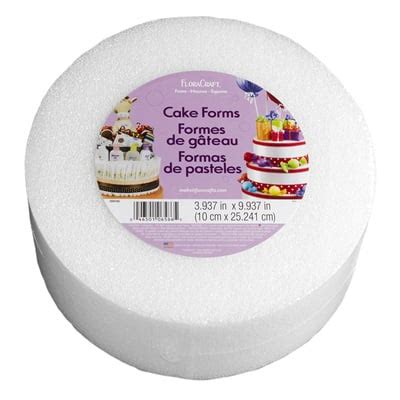 FloraCraft® CraftFōM Round Cake Form White | Foam | Michaels