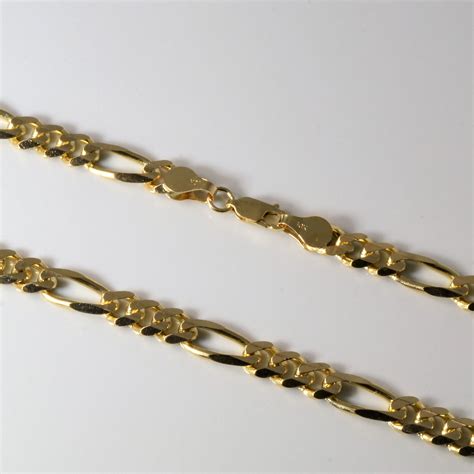 10k Yellow Gold Figaro Chain | 24" | – 100 Ways