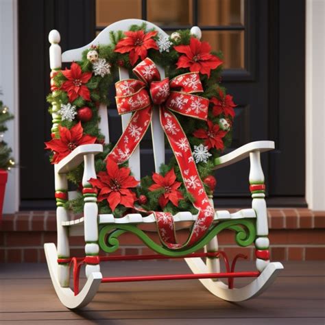 Christmas Rocking Chair Photo Art Free Stock Photo Public Domain Pictures