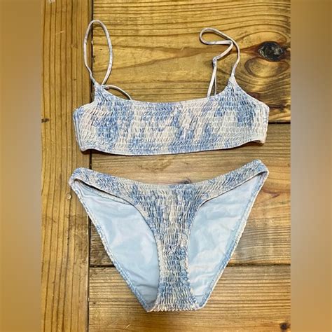 Triangl Swimwear Swim Triangl Swimwear Inesa Two Piece Scrunch Cheeky Bikini Set Poshmark