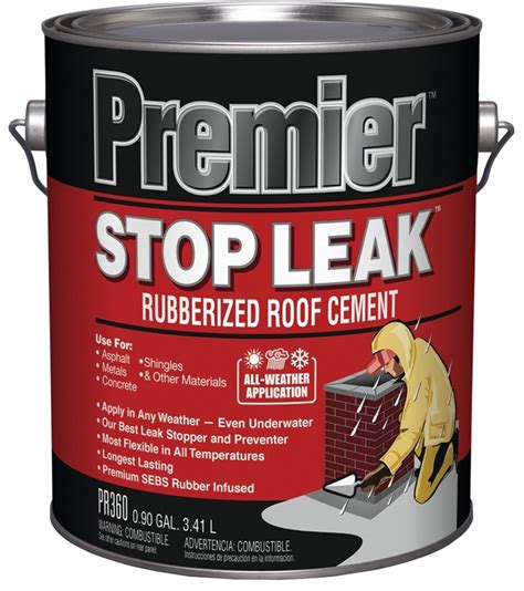 Henry Pr360 Stop Leak Rubberized Roof Cement 1 Gal Cartridge Black Liquid