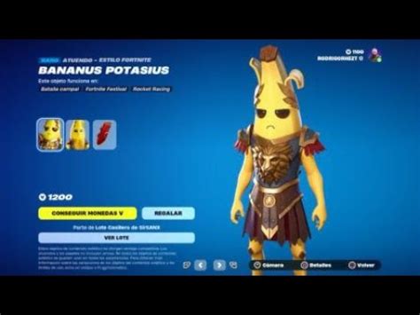 TIENDA DE OBJETOS Atuendo Skin BANANUS POTASIUS Fortnite