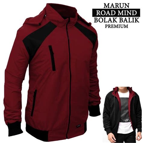 Jual Jaket Bolak Balik In Jaket Parasut Road Mind Premium Parasit