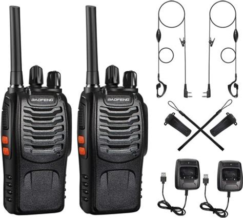 2 X Baofeng Bf 888s Long Range Walkie Talkie Uhf 16ch Two Way Radio