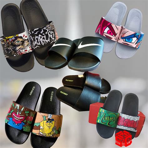 Custom Slides/ Hand Painted /nike Slides/ Made to Order/ Customize Shoes/ Any Theme/ Any Size - Etsy