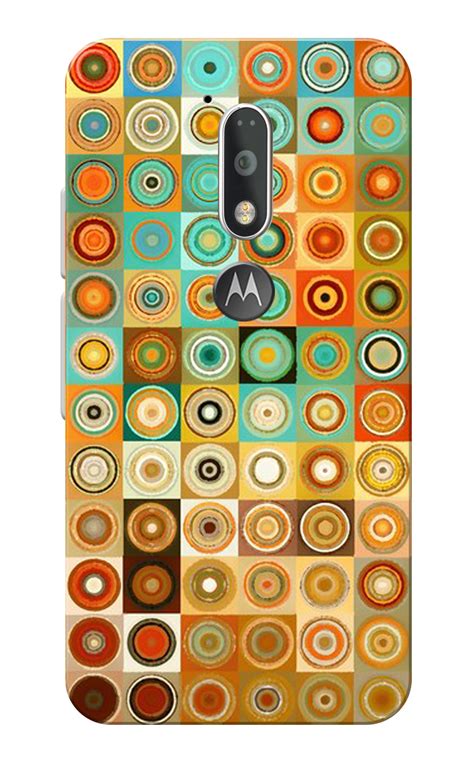 Buy Moto G Plus Moto G Case Multi Color Circles Slim Fit Hard Case