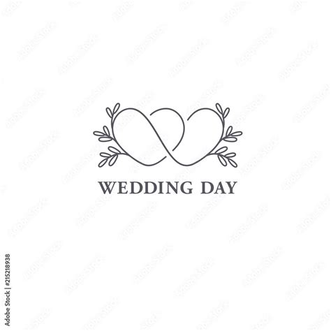 Vector logo design template. Wedding symbol concept. Stock Vector ...