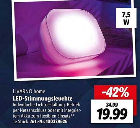 Livarno Home Led Stimmungsleuchte Angebot Bei Lidl Prospekte De