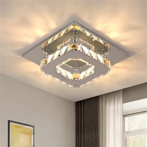 Comely Moderno Plafoniera Led In Cristallo Mini Lampadario In