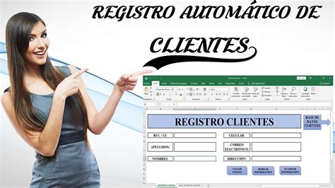 COMO HACER UNA BASE DE DATOS REGISTRO DE CLIENTES EN EXCEL YouTube