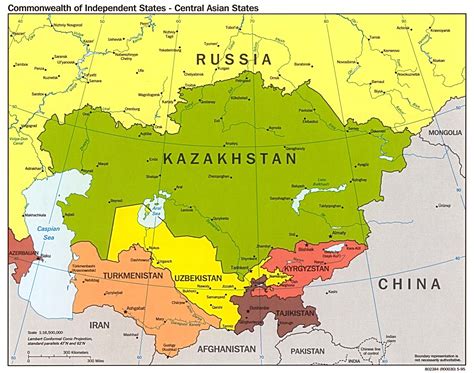 Karte Von Asien Region Provinz