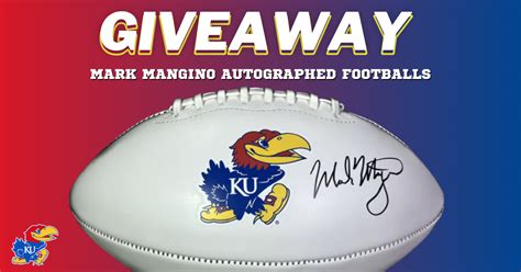 Giveaway🔥Mark Mangino Autographed Footballs, KU lands Transfer from Iowa State