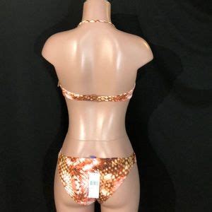 Radio Fuji Swim Radio Fiji Snake Print Bandeau Halter Bikini Swim Poshmark