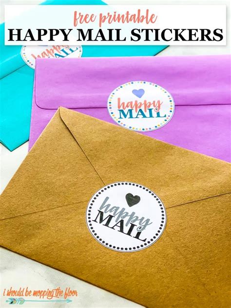 Free Printable Happy Mail Stickers Happy Mail Printable Happy Mail