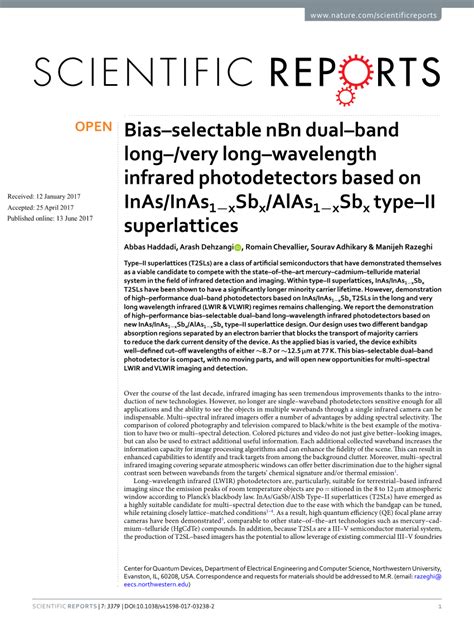 Pdf Biasselectable Nbn Dualband Long Very Longwavelength Infrared