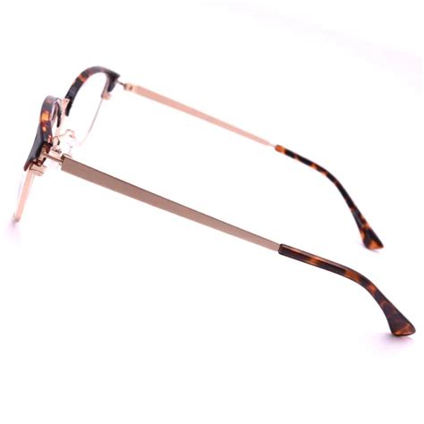 Wholesale Clear Handmade Custom Fashion Oblate Glasses Frame Naked