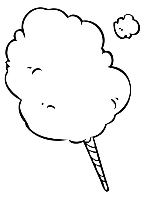 Cotton Candy Coloring Pages Free Download On Clipartmag