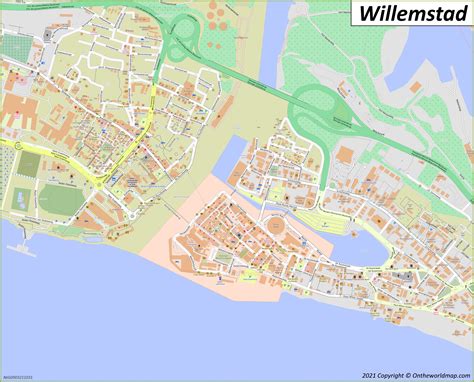 Map Of Willemstad Self Guided Walking Tour Of Willemstad Curaçao Ltgcj