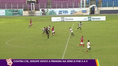 Globo Esporte SE Sergipe vence CSE e conquista primeira vitória na