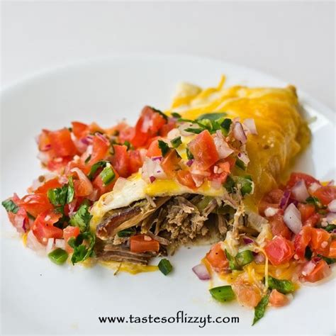 Shredded Beef Enchiladas Casserole Tastes Of Lizzy T Recipe Roast