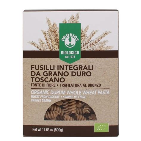 Bio Fusilli Din Grau Integral 500g Probios