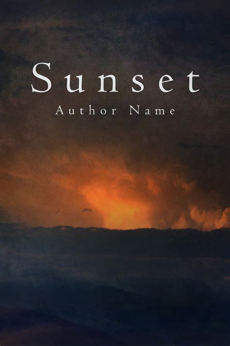 Sunset The Book Cover Designer