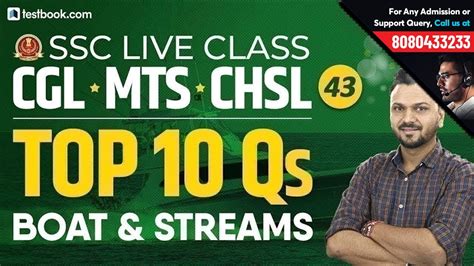 Ssc Math Class Boat And Stream Problems For Ssc Cgl Live Class Day