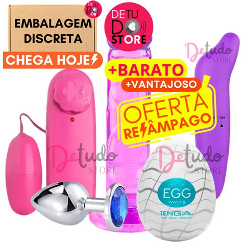 Kit Sex Shop Vibrador Golfinho Ponto G Bullet Vibrador Dildo Feminino Plug Anal Egg