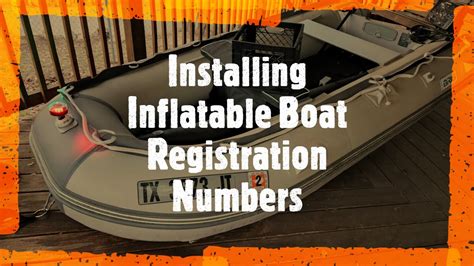 Installing Boatnumberplate Registration Plates Numbers On A Pvc