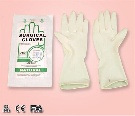 Natural Rubber Latex Surgical Glovessterilepowder Freesize 7585