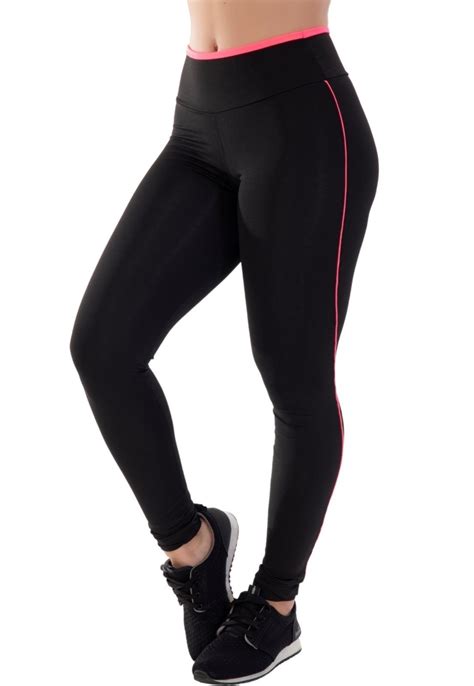 Calça Legging Fitness Preta Moda Feminina Esporte Leg Suplex Linda