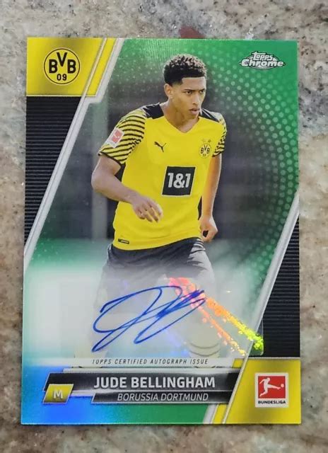 Topps Chrome Bundesliga Jude Bellingham Auto Vert Me