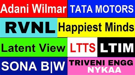 Tata Motors Q3 Result Telugu RVNL Share Nykaa Telugu Happiest