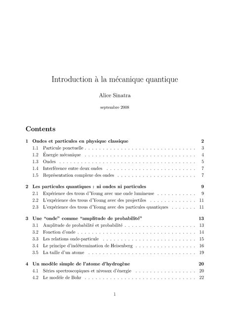 Intro La Physique Quantique Introduction A La M Ecanique