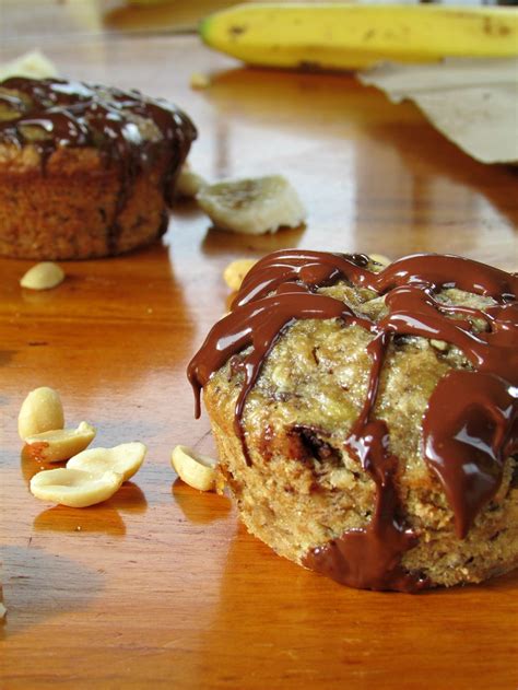 Peanut Butter Banana Oat Muffins