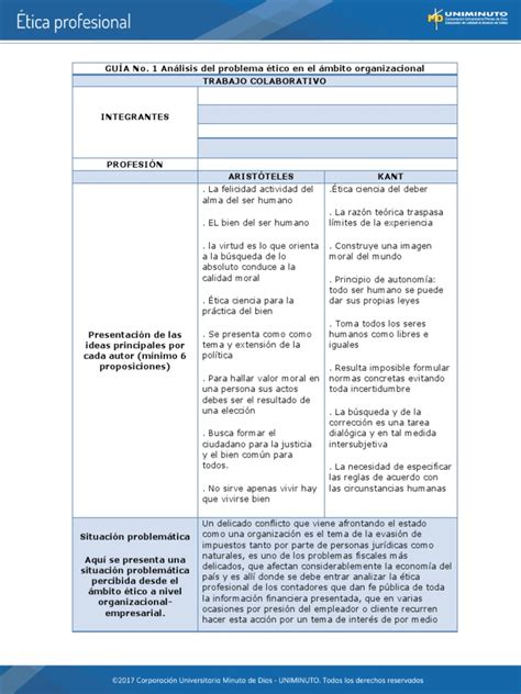 Guia 1 Analisis De Problema Etico En El Ambito Profesional Pdf