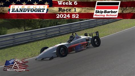 Skip Barber Race Series Circuit Zandvoort Iracing Road Week