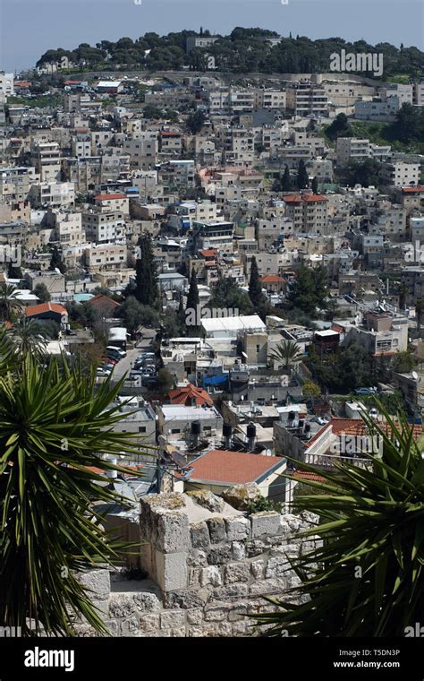 ISRAEL - PALESTINE - JERUSALEM SOUTH AND EAST SEEN FROM THE OLD CITY ...