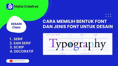 Cara Memilih Font Untuk Desain All About Typography Youtube