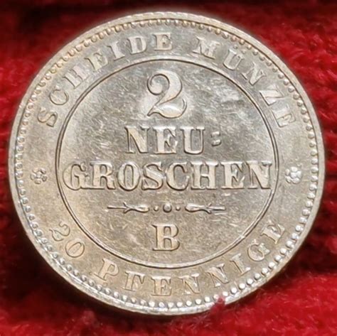 Sachsen Germany Neugroschen Pfennig B K Nig Johann Prfr Von