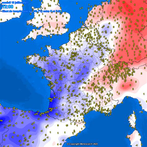 Meteo60 on Twitter Les températures sont en nette baisse par rapport