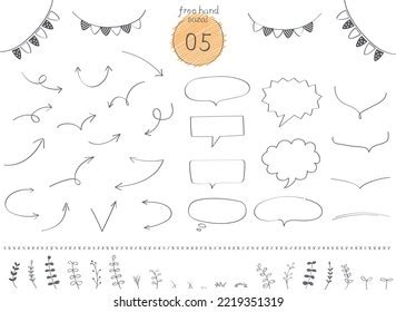 Cute Line Drawing Illustration Set Stock Vector (Royalty Free ...