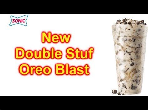 SONIC New Double Stuf Oreo Blast Taste Test | Oreo, Taste testing, Tasting