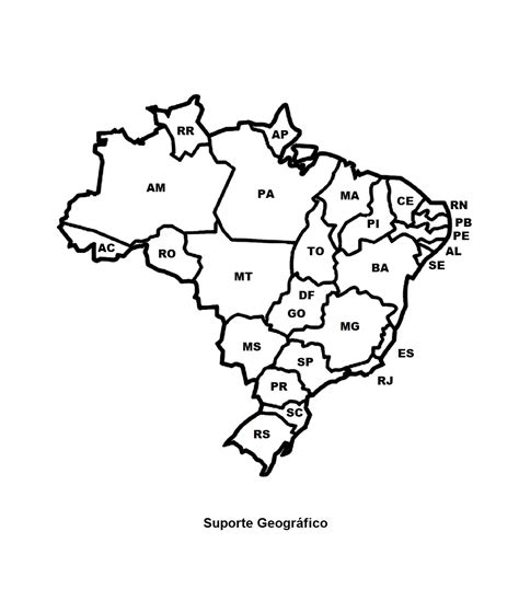 Mapa Do Brasil Politico Para Colorir Revoeduca