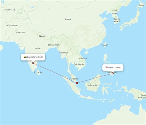 Flights From Bengaluru To Davao Blr To Dvo Flight Routes