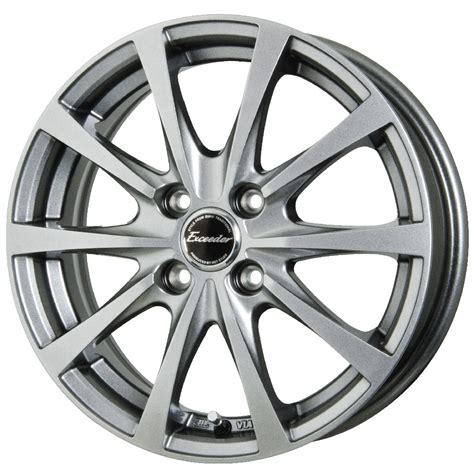 ホイール新品 本セット HOT STUFF エクシーダー E ダークシルバー インチ H J 業販 本購入で送料