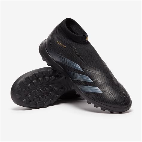 Adidas Predator League Laceless Turf Core Black Carbon Gold Met Adult Boots